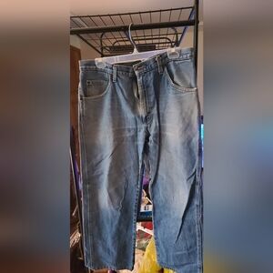 Vintage Men's Wrangler Light Blue Denim Jeans